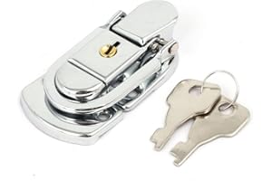 UXCELL Sourcingmap Wood Box Case Toolbox 2.6-inch Spring Loaded Toggle Latch Catch Hasp W Keys