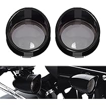 Copri Indicatori Moto Fumè - 2 Pezzi Per Harley Dyna, Softail, Sportster 1986-2015, Stile Personalizzato - Foto 10