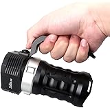 Sofirn SD01 Lampada da immersione professionale Torcia 6000 lumen 100m Subacquea Potente con 4 livelli di luce 3X SST40 LED c
