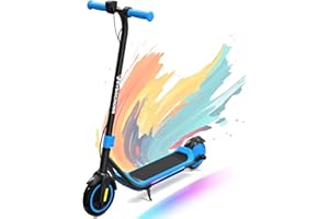 EVERCROSS E6 Patinete Eléctrico para Niños de 6 a 12 Años, Tres Modos de Velocidad, Batería de Alta Capacidad 21,6V/5,2AH, Motor 150W, Velocidad Segura 8KM/H-16KM/H, Autonomía 20KM, Ligero y Portátil