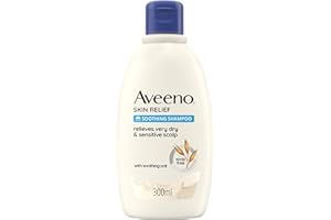 Aveeno Skin Relief Shampoo Lenitivo Per Prurito, Shampoo delicato all'Avena per cute irritabile e antiprurito, cute secca e sensibile ad alta tollerabilità, 300 ml