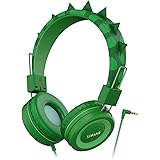 SIMJAR Dinosaur Kids - Cuffie con microfono per scuola, limitatore del volume 85/94dB, over-ear per ragazze e ragazzi con cuf