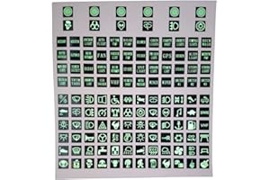 BODYA Adesivo etichetta interruttore a bilanciere Adesivi per auto luminosi Adesivo pulsante pannello strumenti Adesivo interruttore a bilanciere Adesivos circuito