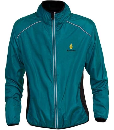 Veste Vélo Homme Coupe-Vent Réfléchissante - Respirante, Résistante à L'Eau | Pour Running, Randonnée