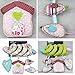 Chinatera Unisex Baby Bed Crib Hanging Floral-printed Baby Plush Toy with Music Roller Bell