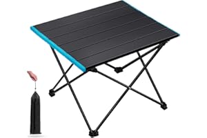 BARAKYEG Tavolino Pieghevole,Tavolo Pieghevole Campeggio Per Picnic,Tavolino Campeggio Alluminio,Tavolo da Campeggio Leggero con Borsa da Trasporto,Per Picnic,Campeggio,Spiaggia,Escursionismo,Viaggi