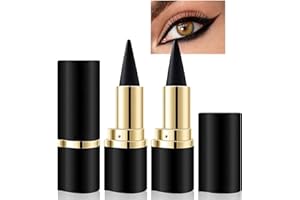 ZYEKIU 2 Stück Matte Schnell Trocknender Eyeliner, Kajalstift Wasserfest, Eyeliner Stift für Langanhaltend Lidschatten, Gel Eyeliner für Ein Alltägliches Lang Anhaltendes Augen Make Up (Schwarz)