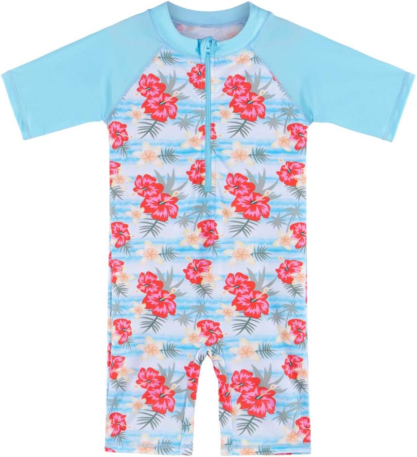 Girls 2-12Y CocoTree with Heart Swimming Suit 50+UV Sun Protection Swimsuit Costume