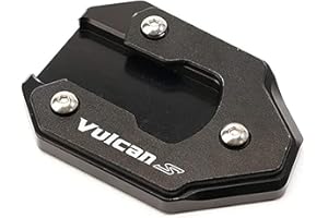 JJZRB Motorrad CNC Aluminium Seitenständer Fuß Pad, für Kawasaki Vulcan S 650 VN650 2015-2021 Verlängerung Vergrößern Stützplatte Stands, Motorbike Zubehör