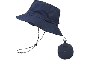 Hugfads Cappello da Pescatore Unisex Impermeabile con Protezione UV, Tesa Larga e Pieghevole per attività Outdoor，Nylon di Alta qualità