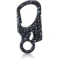 Ahiller Carabiner Clip, Double Anti-Misopening Locking Design, 3" Zinc Alloy Heavy Keychain for Outdoor Camping Hiking, Key Ring Clip