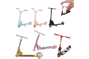 BPTZYLN 6Pcs Finger Scooter Multi-Colored Finger Skateboards Mini Skateboards for Kids Finger Tech Deck Fingerboard Suitable for Finger Training Birthday Gifts