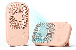 JISULIFE Ventilateur à main (Rose)