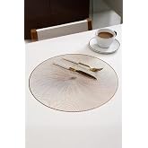 Digithome 6&rsquo;lı Amerikan Servis Supla Yuvarlak Gold 38 Cm THN76946 C1-1-18