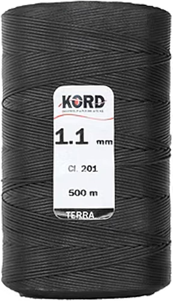 Kord 201 Siyah Rengi 1.1 mm 500 m Mumlu El Saracı ve Dikiş İpi