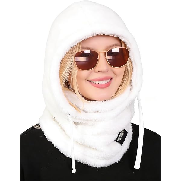 TAGVO Passamontagna - Maschera termica in pile termico per il viso, casco in uno, antivento, calda fodera elastica, invernale, scaldacollo, per sport invernali e motociclismo