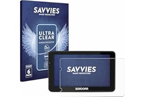 Savvies 6 Pack Screen Protector compatible with Snooper Truckmate Pro S6900 Protection Film Clear