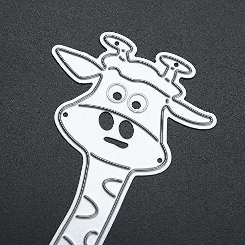 Amazingdeal365 Giraffe Metall Form Schablonen Schneiden DIY Dekor Sammelalbum Karten Buchzeichen Lesezeichen als Geschenk für Freunde Geburtstag Kinder,Kindergarten Hobby Schule Handarbeit Unterricht usw. Ein tolles Geschenk! - 9