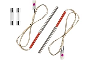 FCCUM Replacement Hot Rod Ignitor Kit for Traeger Wood Pellet Grills,with 2 Sets of Hot Rod Igniter, 2 Fuses…