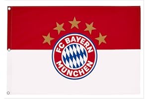 KIDSNADO FC Bayern Hiss Fahne Originalware Flagge 180 x 120 cm Motiv Logo mit 3 Ösen