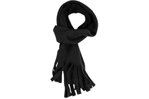 Caprilite Warm Soft Fleece Winter Scarf for Todders and Lower Year Primary School Children, Fringed Design, Various Colours