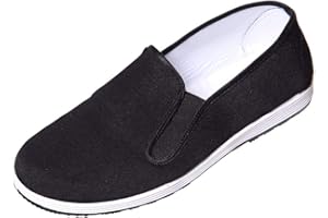 DoGeek-Zapatillas Kung fu Zapatos Kung fu Unisex Zapatillas de Artes Marciales (Negro)