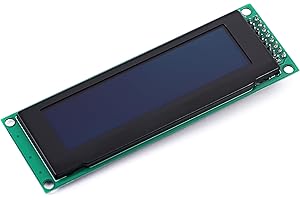 Teyleten Robot 3.12 inch OLED Display Module 256 * 64 OLED Display Module 7-Pin SPI Interface SSD1322 Serial Screen White