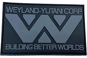 PATCH NATION Weyland Yutani Building Better Worlds - Parche para cosplay (PVC, color gris