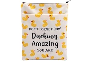 BAUNA Funda de libro para amantes de los patos, funda de libro para dueños de patos, regalo de pato, regalo inspirador para amigos (Ducking BM)