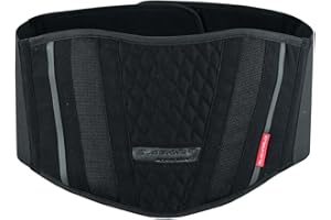BLACKWILD THE RIDER'S SKIN BLACKWILD - Cintura lombare per schiena e supporto dritto, per mal di schiena, moto, ciclismo, sollevamento pesi e palestra (XL = 110-125 cm di circonferenza della pancia)
