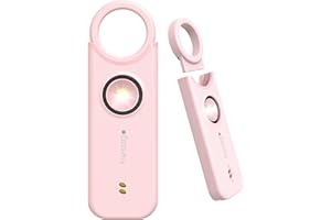HESAGO SnapSiren Taschenalarm: 135dB Selbstverteidigung Sirene für Frauen mit Schlüsselanhänger & Tür-Alarm - Persönlicher Schutz unterwegs und zuhause (rosa)