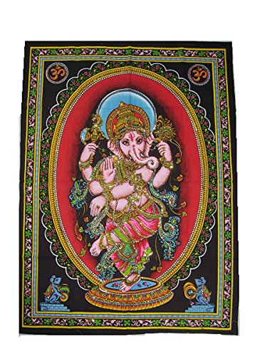 Wandtuch Tanzender Ganesha 110 x 75 cm Indien