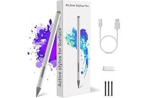 RYTAKI Stylus Stift für Microsoft Surface, 4096 Druckstufe, USB-C-Aufladung, Palm Rejection & Magnetic Adsorption, Surface Pen Kompatibel mit Surface Pro 9/X/8/7/6/5/4/3, Surface Go/Book/Laptop/Studio