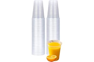 BEST HOUSE ANOTHER FINE PRODUCT BH | Clear 7Oz Plastic Cups | 7 Oz/180ml | 100 Pack | Perfect for Water Coolers, Drinking Events, Travel, Offices, Home, Parties, Events, Beverages, Picnic and Everyday Use - by Best House