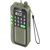 Ultratekno C9 Bluetooth Şarjlı Radyo USB & TF Kart Okuyucu Deprem &Ccedil;antasına Uygun FM Radyo, Haki