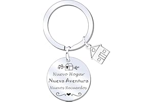 MNBVBV llavero nuevo casa nuevas aventuras, regalo de inauguración de la casa para mujer marido, regalos de calefacción para parejas Regalos de inauguración de la casa nuevo