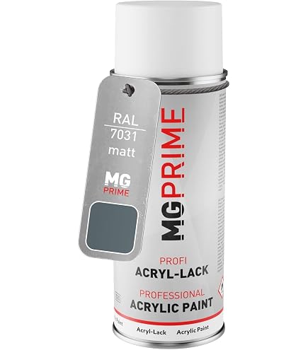 TRISTARcolor 2K Acryl-Sprühdose, RAL 7031 Blaugrau Matt, 400 Ml – Extrem Robust & Chemikalienfest, Made In Germany