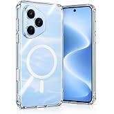Coverzone Honor 400 Pro ile uyumlu Şeffaf Kılıf MagSafe Uyumlu G&uuml;&ccedil;l&uuml; Mıknatıslı Wireless Şarj Destekli Crystal Clear İnce Ser