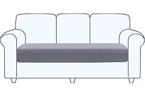 TAOCOCO Copriseduta Divano Elasticizzato Alta qualità Protezione del Cuscino Sedile del Divano Lavabile (3 Posti, Grigio chiaro)