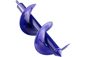 SYITCUN 10x30cm Broca Cultivador Jardin Broca Suelo Jardin Broca Espiral Para Jardin Bulbo Excavadora de Jardin Broca Ahoyadora Para Ahoyadora Broca Agujeros Suelo Taladro Para Ahoyadora Broca Taladro Suelo