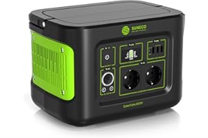 SOLARCUBE Tragbare Powerstation | 448Wh MaxAkku | LiFePO4-Batterie | bis zu 1000W Spitzenleistung | 3000+ Ladezyklen | 230V Steckdose | USB-C | Balkonkraftwerk | Solargenerator & Stromspeicher