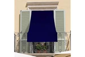 INTRECCI Tenda da Sole per Esterno, Tenda da Sole per Balconi, Impermeabile, a Caduta, 290x300 cm, Telo Ombreggiante, Riduce Luce e Calore, Migliora la Privacy, Colore Blu.