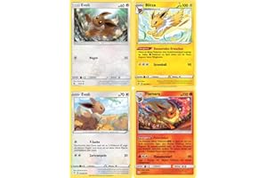 GECO Karty Pokemon - zestaw 4 szt. - Evoli + rozwój