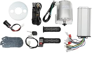 KUMUJ Kit de motor sin escobillas de 48-72 V, 3000 W, motor eléctrico sin escobillas de alta velocidad, con controlador y 6000 rpm Go-Kart, motor eléctrico, controlador de motor eléctrico, bicicleta