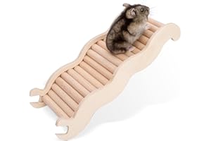Niteangel Hamster Klettern Spielzeug Holz Leiter Brücke Hamster Rennmaus Mäuse und kleine Tiere (M)