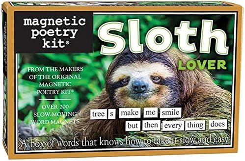 Unemployed Philosphers Sloth Lover - Fridge Magnet Set - Fridge Poetry