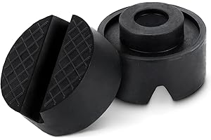 GOCUODE 2 Stück Wagenheber Gummiauflage,Auto Wagenheberauflagen,Universelle Gummipuffer für Rangierwagenheber und Hebebühnen (Schwarz)