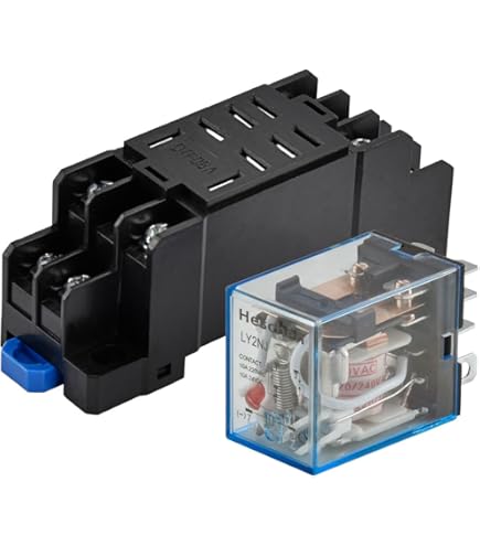 Relè Elettromagnetico 24V DC 8 Pin DPDT - TWTADE, 2NO 2NC, Con Base E Indicatore - Foto 13