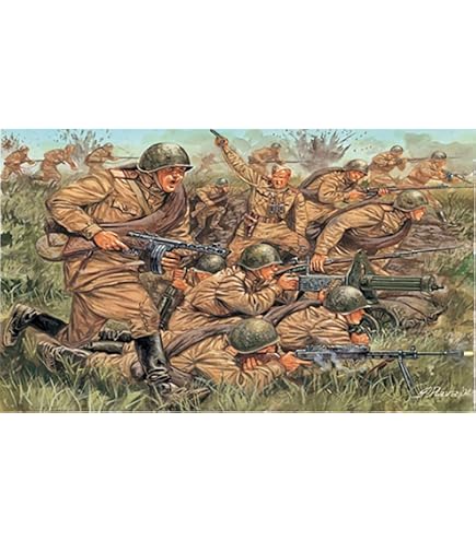 Zvezda 6293 - Fanteria Delle Guardie Sovietiche 1943-45 - Figurine Soldats 1/72 Échelle Modélisme Kit Maquette Soldats Seconde Guerre