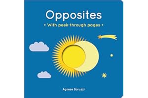 Opposites: A board book with peek-through pages
